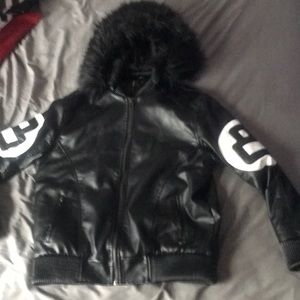 Barely Worn 8Ball jacket with detachable hood